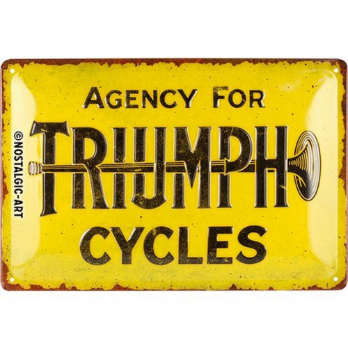 Blechschild Triumph Cycles 1